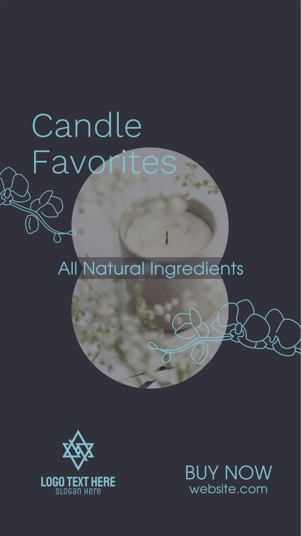 Scented Home Candle  Instagram Story Design