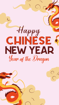 Chinese New Year Dragon YouTube Short Design