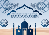 Ramadan Mosque Postcard Image Preview