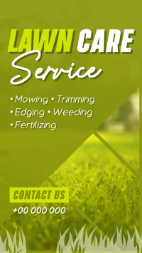 Lawn Care Maintenance YouTube short Image Preview