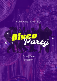 Disco Fever Party Flyer Design