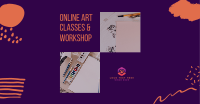 Online Art Classes & Workshop Facebook ad Image Preview