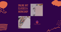 Online Art Classes & Workshop Facebook Ad Preview