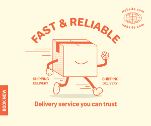 Delivery Package Mascot Facebook post Image Preview