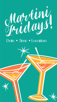 Martini Fridays Facebook Story Design