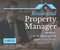 Property Manager at your Service Facebook Post Design