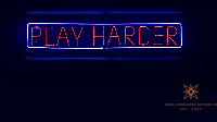 Play Harder Zoom Background Design