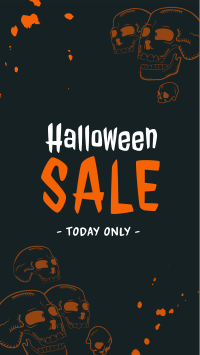 Halloween Skulls Sale Instagram Story Design