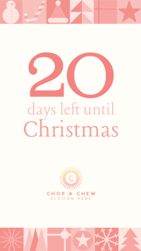 Modern Christmas Countdown Instagram story Image Preview