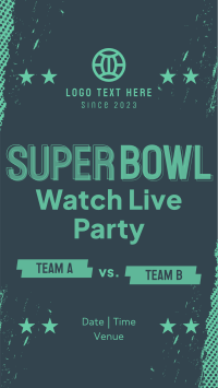 Football Watch Party Facebook Story Design