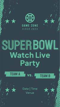 Football Watch Party Facebook story Image Preview