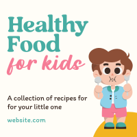 Healthy Recipes for Kids Instagram Post Design