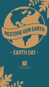 Earth Day Facebook Story Design