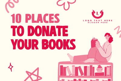 Donate A Book Pinterest board cover Image Preview