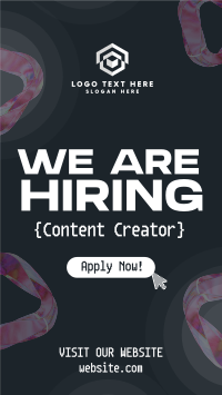 Modern Now Hiring TikTok Video Design