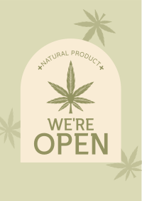 Open Medical Marijuana Flyer Design
