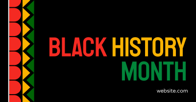 Black History Pattern Facebook Ad Image Preview