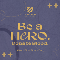 Blood Donation Campaign Instagram Post Design