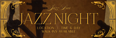 Art Nouveau Jazz Day Twitter header (cover) Image Preview