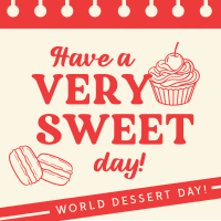 Sweet Dessert Day Instagram Post Design