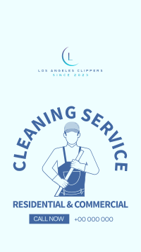 Janitorial Service Facebook story Image Preview
