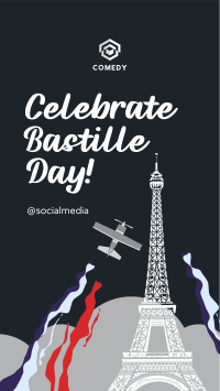 Celebrate Bastille Day Facebook story Image Preview