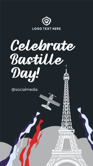 Celebrate Bastille Day Facebook story Image Preview