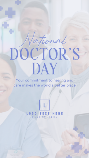 National Doctor's Day Facebook story Image Preview