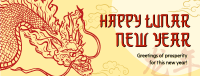 Prosperous Lunar New Year Facebook Cover Design