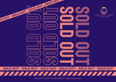 Sold Out Update Postcard Image Preview