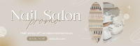 Elegant Nail Salon Services Twitter header (cover) Image Preview