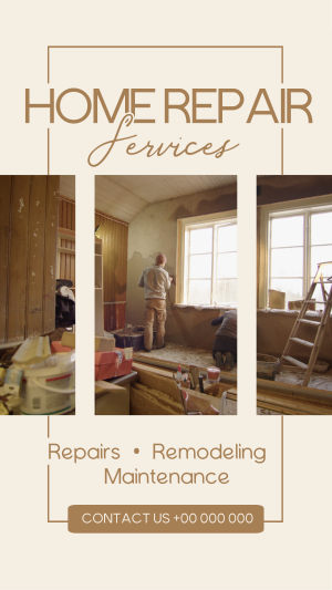 Contemporary Home Renovation Instagram story Image Preview