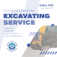 Modern Excavating Service Instagram post Image Preview