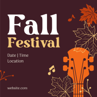 Fall Festival Celebration Instagram Post Design