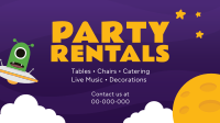 Party Rentals For Kids Facebook Event Cover Design