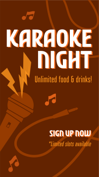 Karaoke Night Facebook Story Image Preview