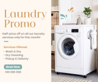 Affordable Laundry Facebook Post Design