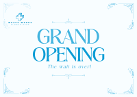 Elegant Grand Opening Postcard Image Preview