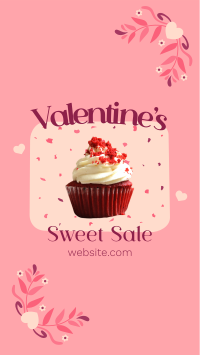 Valentines Cupcake Sale Facebook story Image Preview