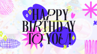 Quirky Birthday Celebration Facebook Event Cover Design