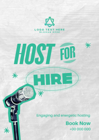 Hiring Event Host Poster Design