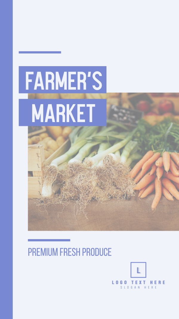 Premium Farmer's Market Facebook Story Design Image Preview