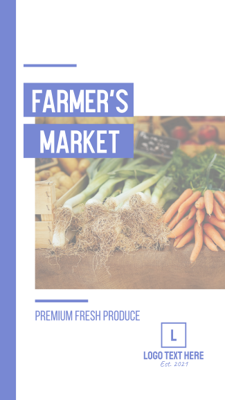 Premium Farmer's Market Facebook story