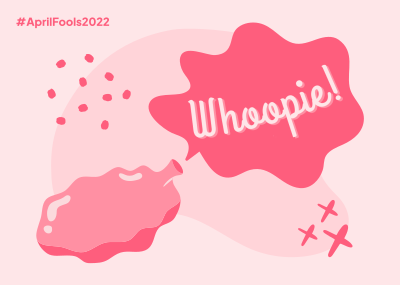 Whoopie April Fools Postcard Image Preview