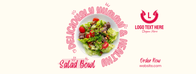 Vegan Salad Bowl Facebook cover Image Preview