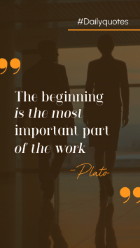 Plato's Wisdom Instagram Story Design