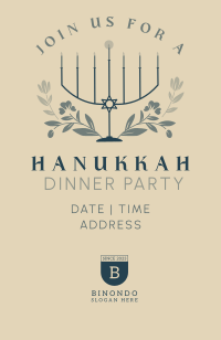 Hanukkah Light Invitation Image Preview