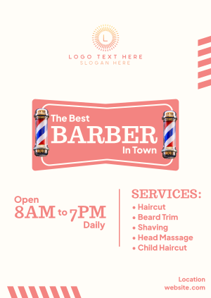 The Best Barber Poster Image Preview
