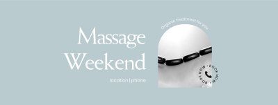 Massage Weekend Facebook cover Image Preview
