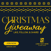 Christmas Giveaway Promo Instagram Post Design